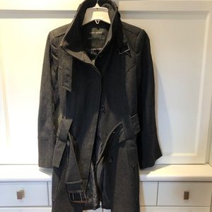 Zara basic charcoal coat